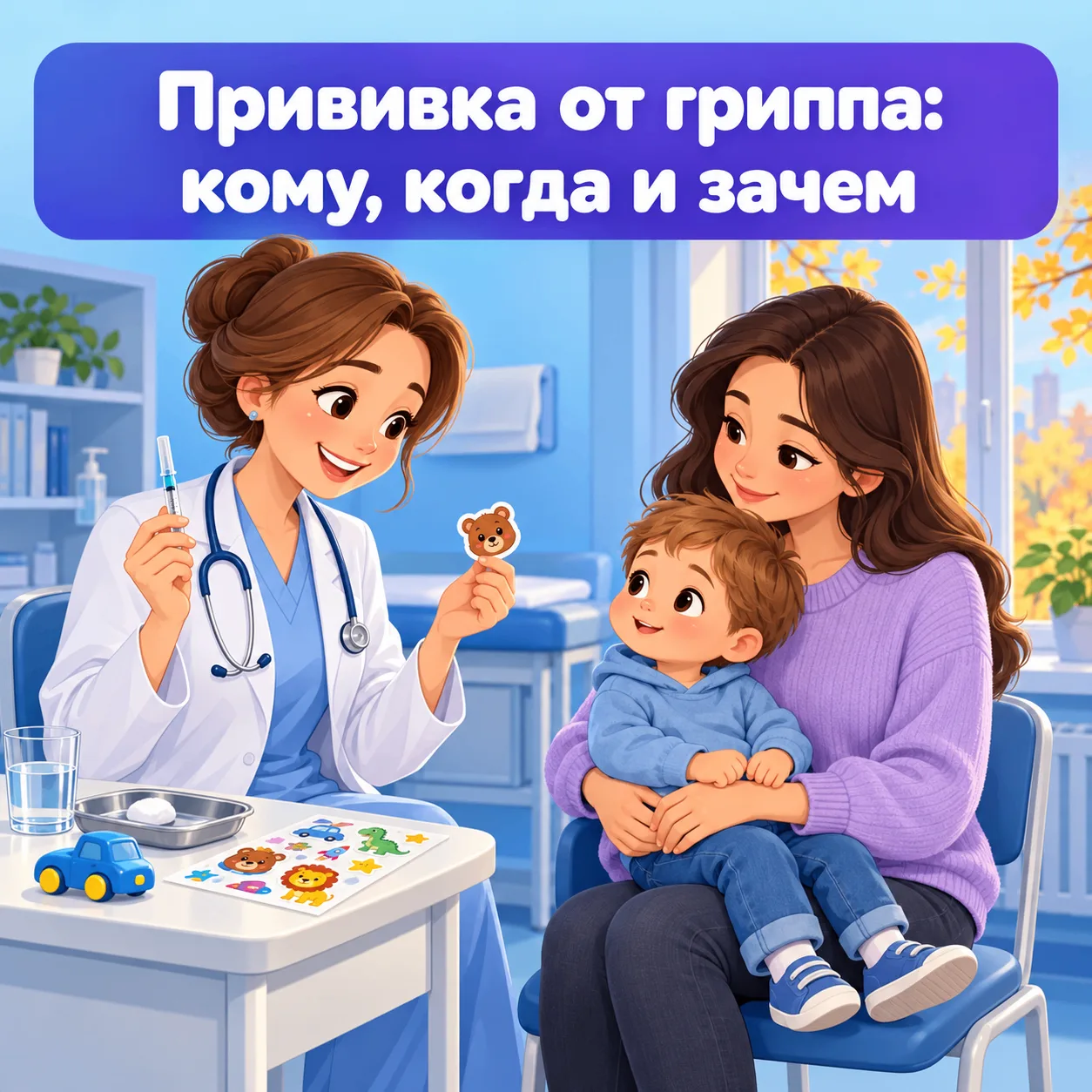💉 Прививка от гриппа ребёнку: кому, с какого возраста и почему именно в октябре