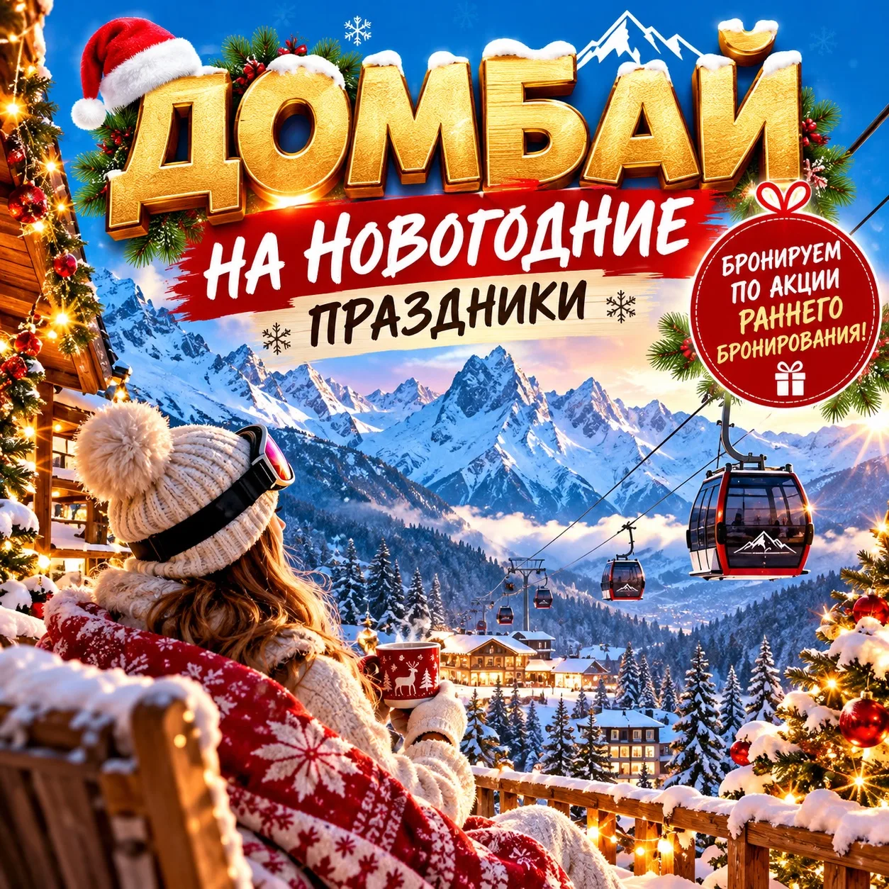 🏔 НОВОГОДНИЙ ДОМБАЙ ОТ 12000₽/чел.! 🎄❄️