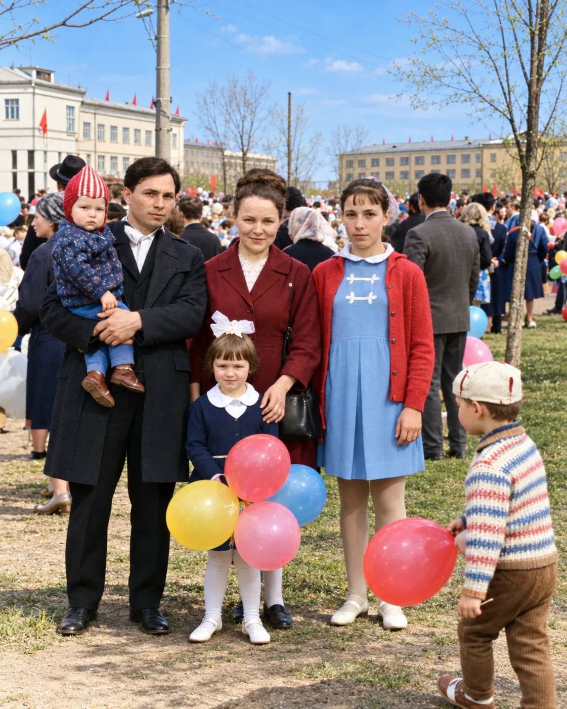 🌷Первомай 1970 года: когда улицы Новочебоксарска наполнялись праздничным настроением!