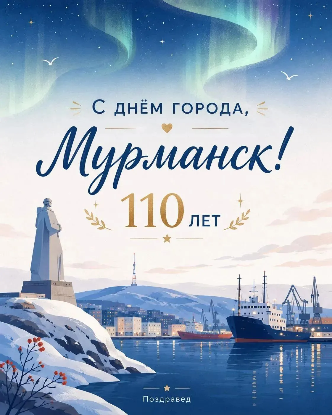 Со 110-летним юбилеем, Мурманск🎉🇷🇺♥️