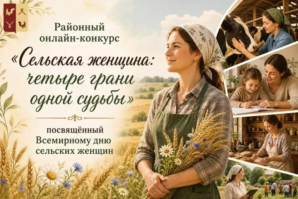 📢 Напоминаем: стартовал приём заявок на онлайн-конкурс «Сельская женщина: четыре грани...