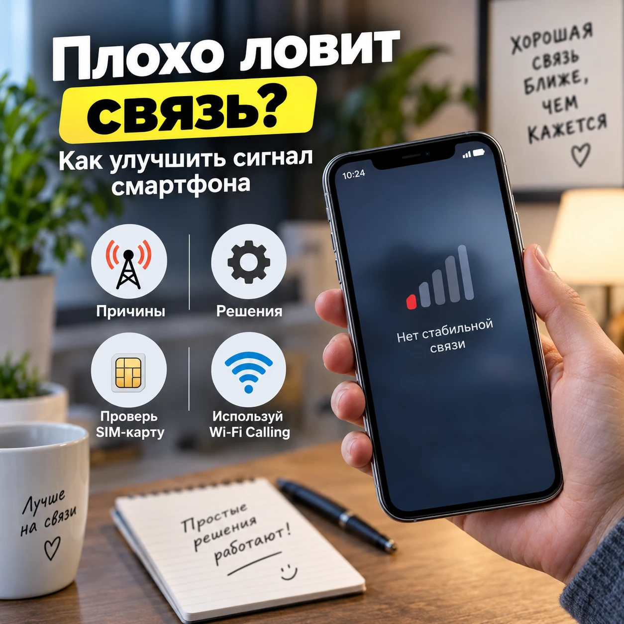 📱 Плохо ловит связь? Как улучшить сигнал смартфона