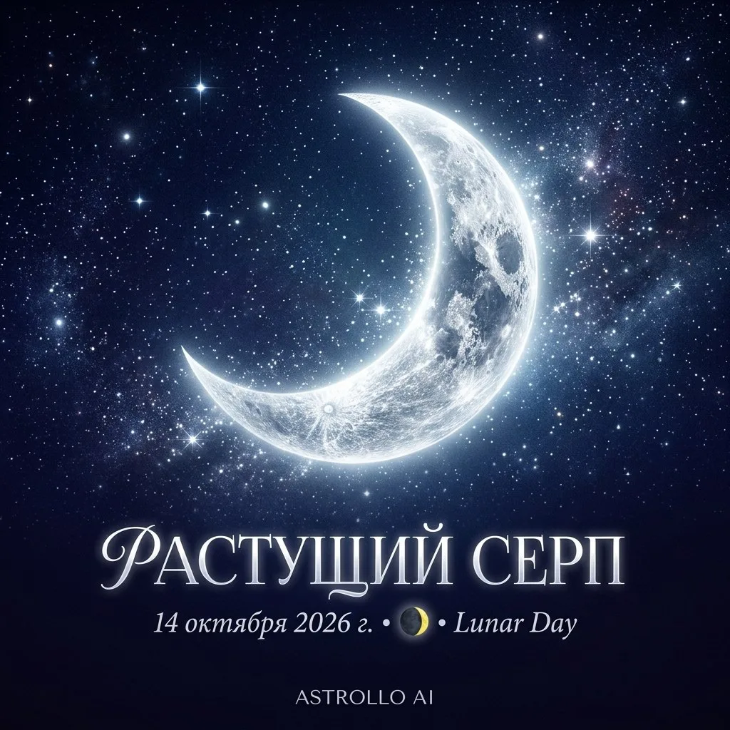 🌒 Растущий серп  |  4-й лунный день