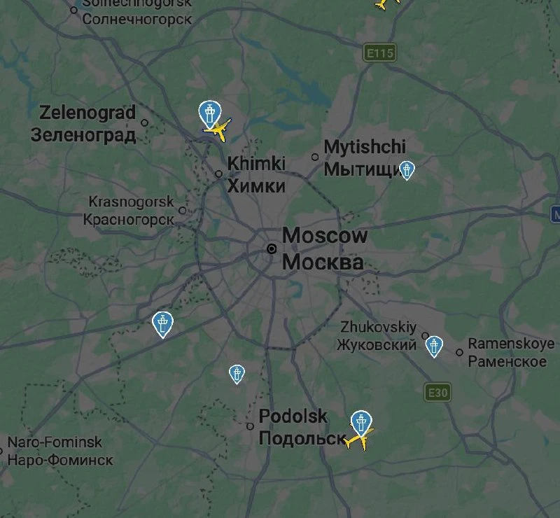 Москва: силы ПВО сбили 10 дронов, все аэропорты закрыты