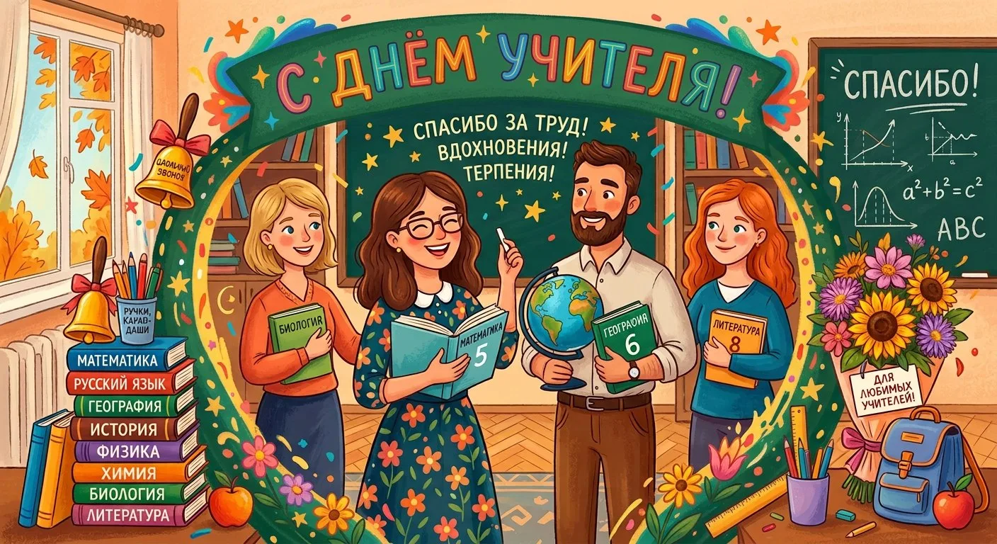Коллектив МКУК «Библиотека станицы Бриньковской» от всей души поздравляет с Днём учител...