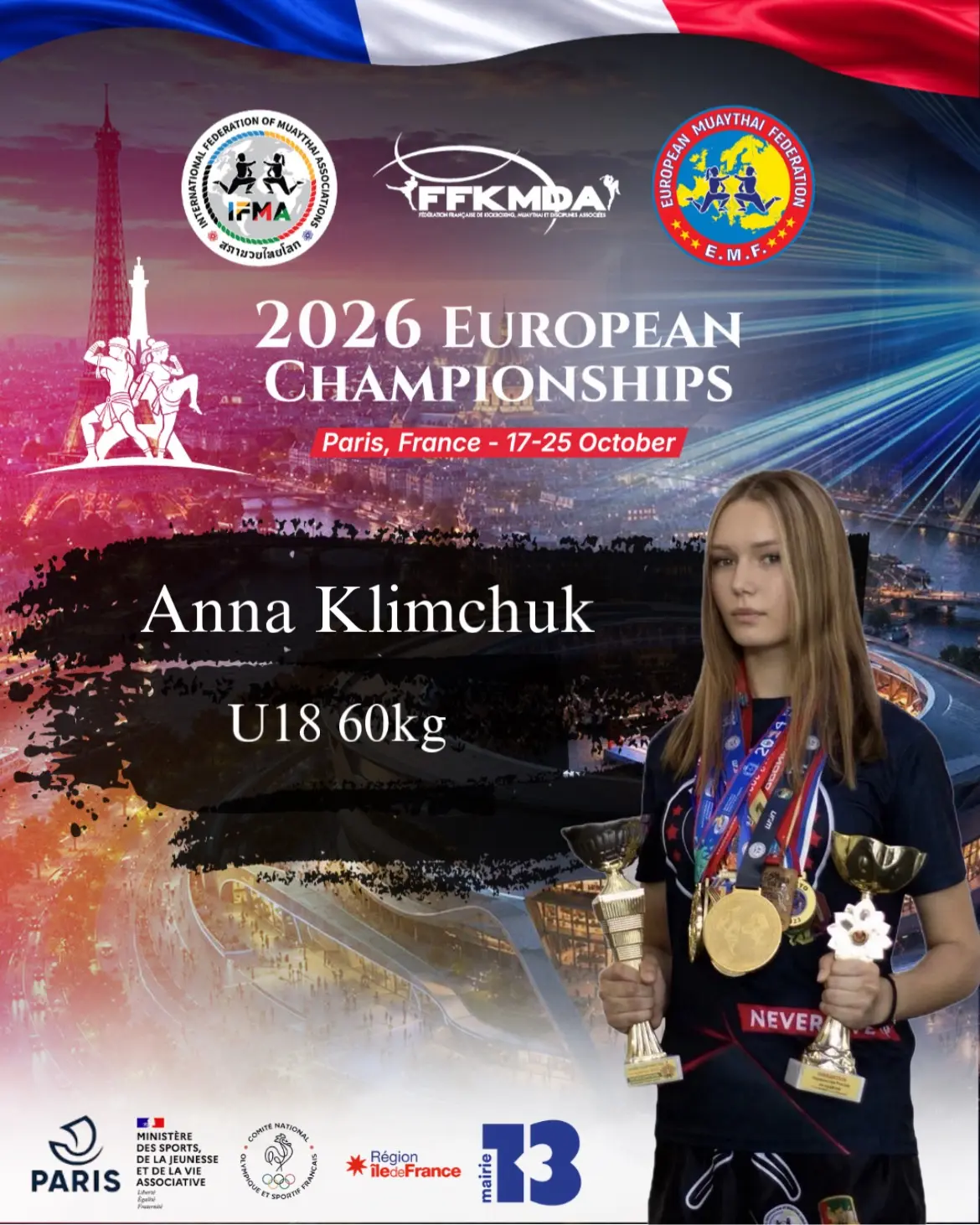 👊 Сборная России на Чемпионате и Первенстве Европы по муайтай 2026 в Париже: