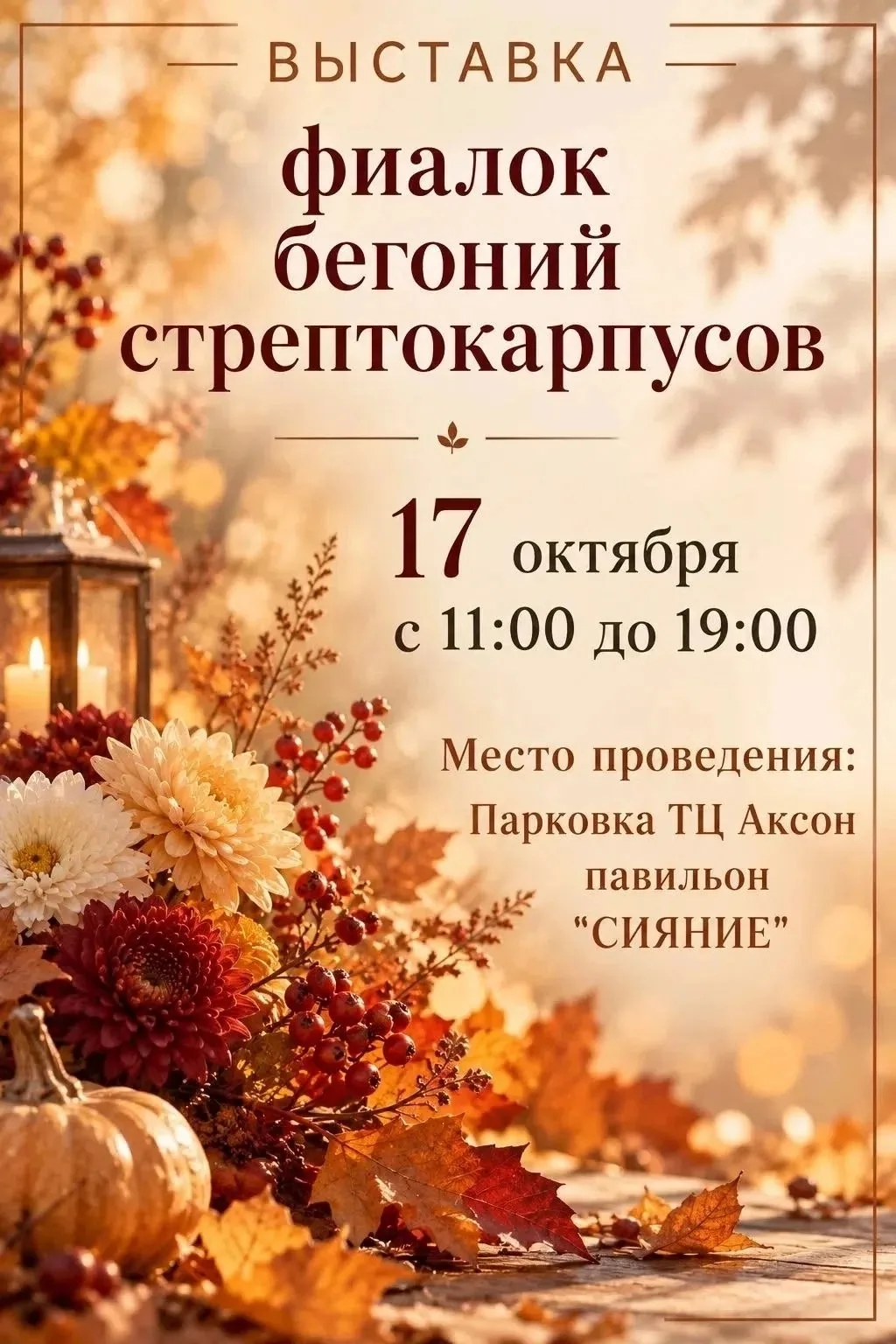 В эту субботу ждём фиалковых девчонок 🍁!
