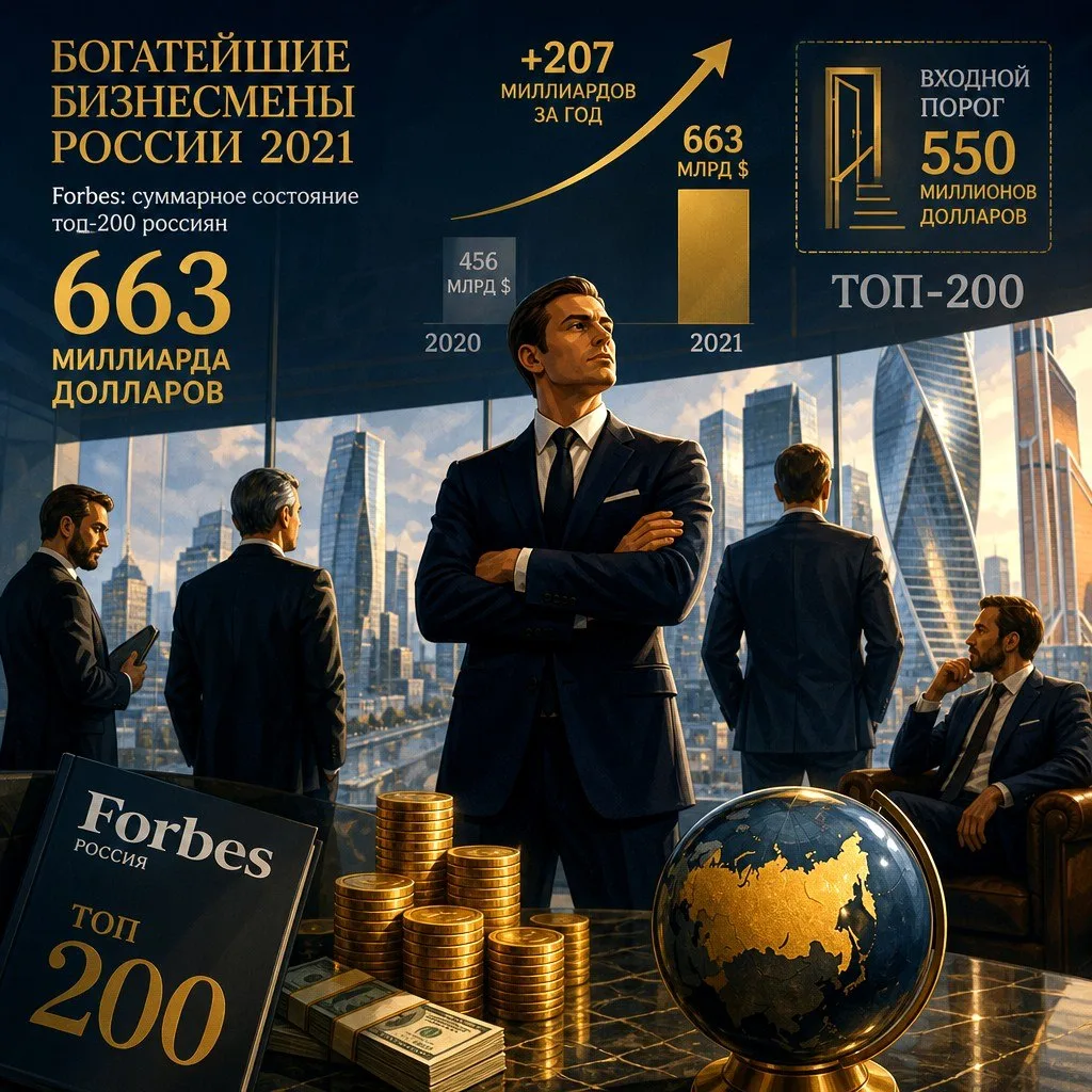 ♦️ Богатейшие бизнесмены России 2021 года