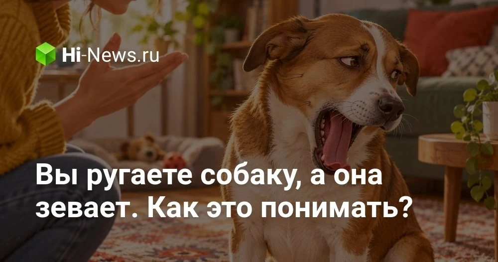 Почему собака зевает, когда мы её ругаем, и что на самом деле происходит