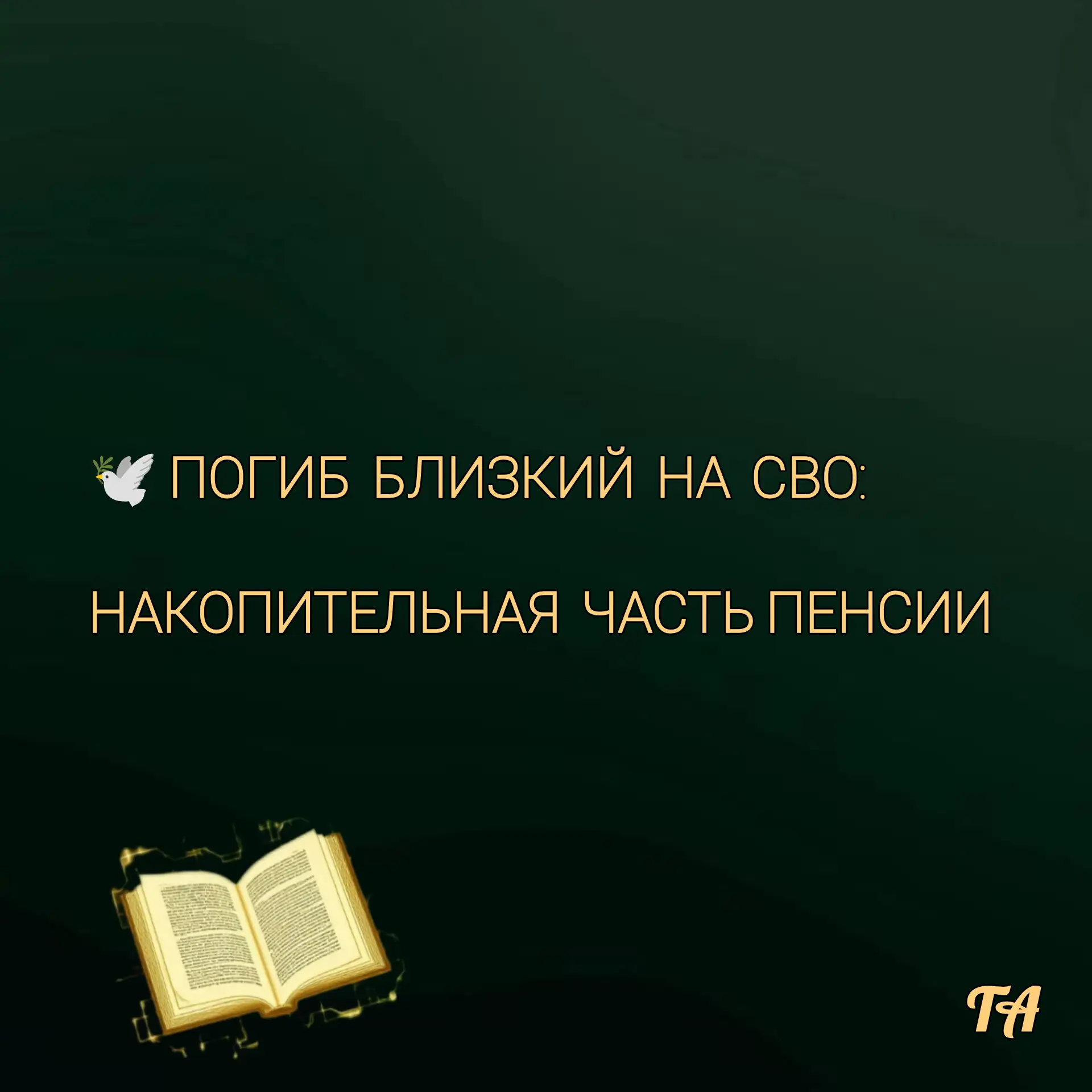 🕊️ ПОГИБ БЛИЗКИЙ НА СВО: ЧТО ДЕЛАТЬ С НАКОПИТЕЛЬНОЙ ЧАСТЬЮ ПЕНСИИ