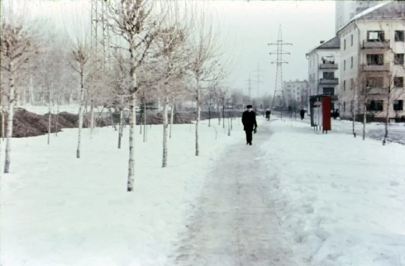 📍 Лобня. Улица Ленина. 1979 год.