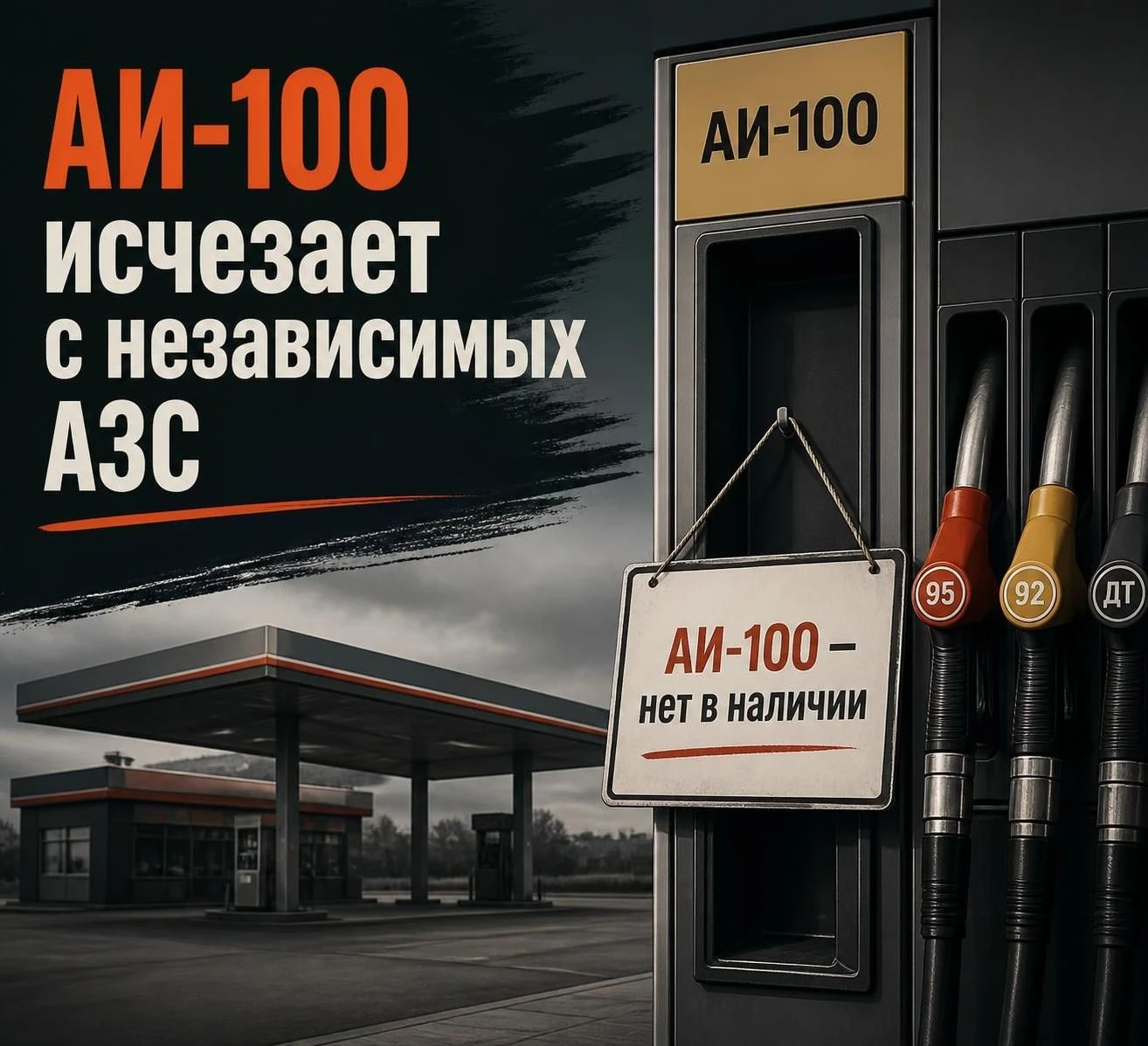 ❗️ Независимые сети АЗС почти перестали продавать АИ-100. В Минэнерго сообщили РБК, что...