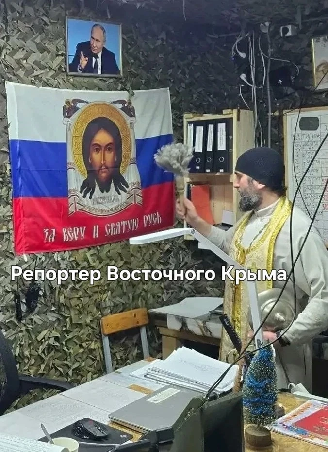 В Ленинском районе свещенник провел молебен в воинской части