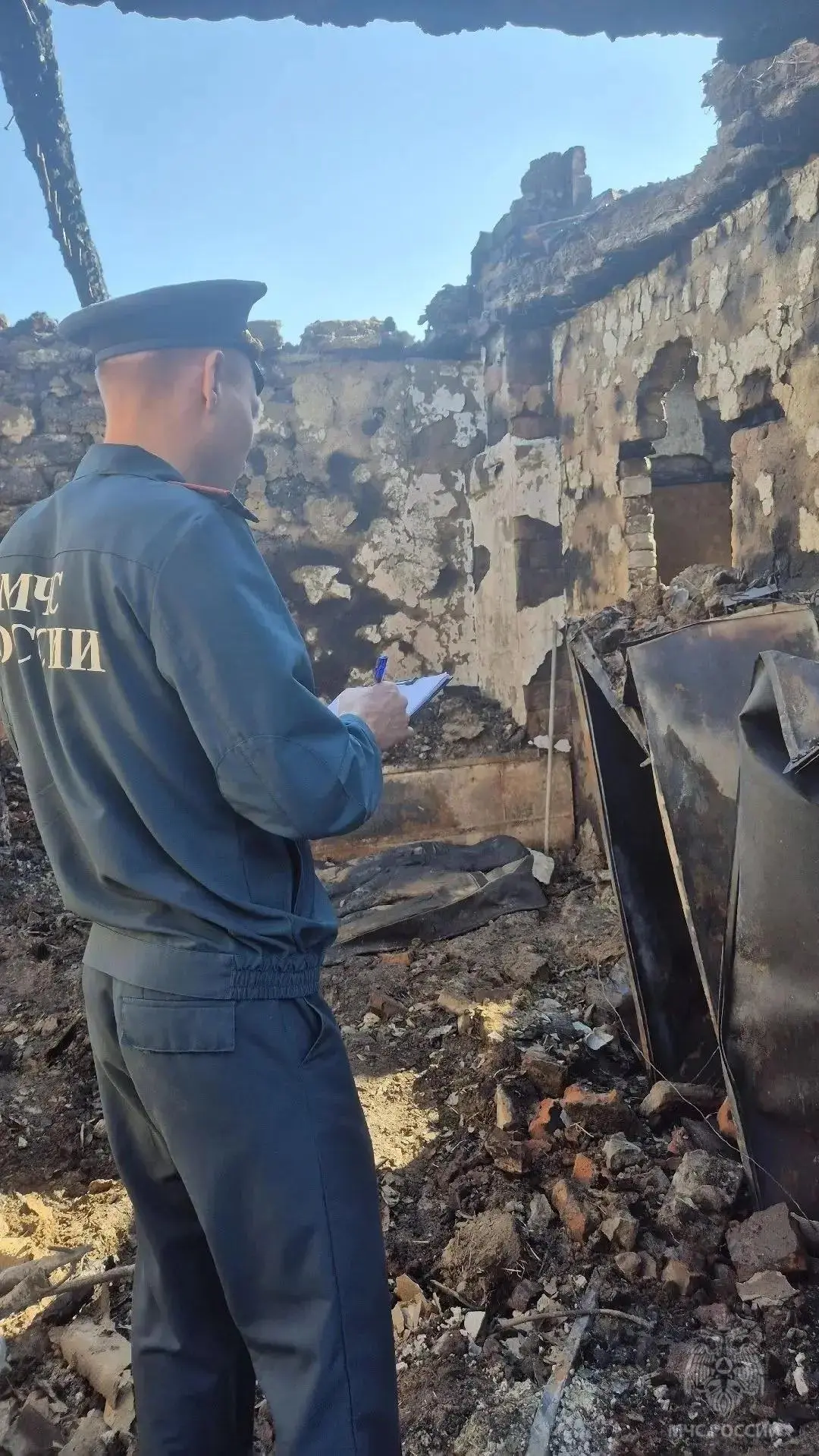 В Меловском округе на пожаре погибла пенсионерка