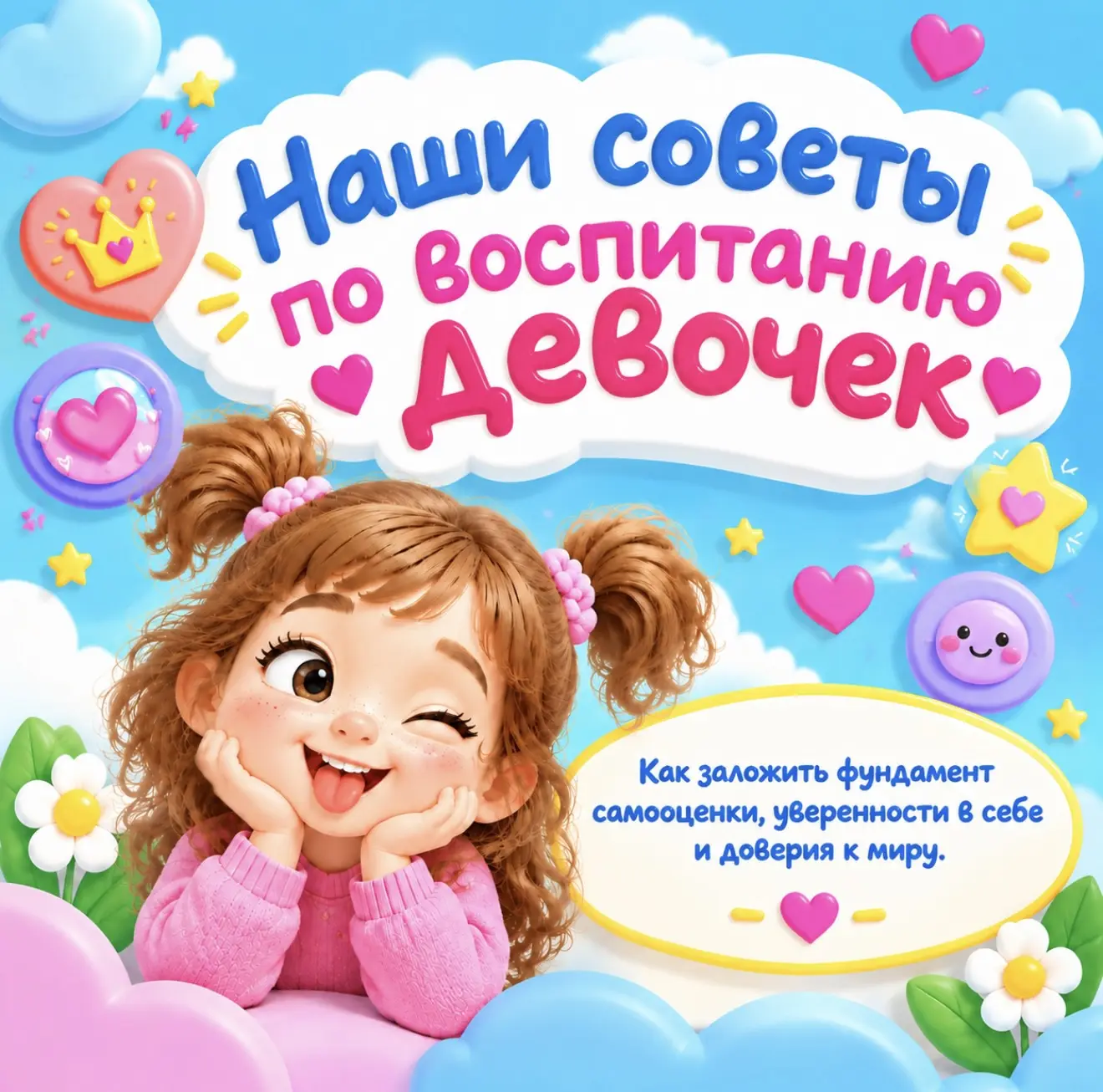 👧👧👧Несколько правил воспитания счастливой и уверенной в себе девочки