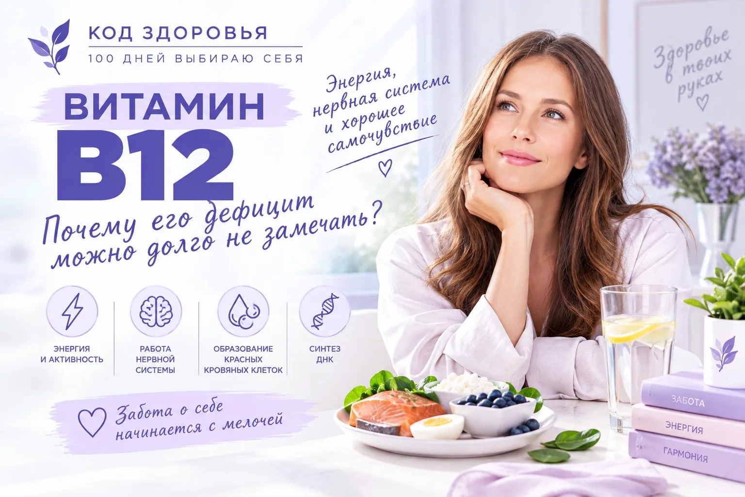 😳 ВИТАМИН B12: ПОЧЕМУ ЕГО НЕДОСТАТОК МОЖНО ДОЛГО НЕ ЗАМЕЧАТЬ?