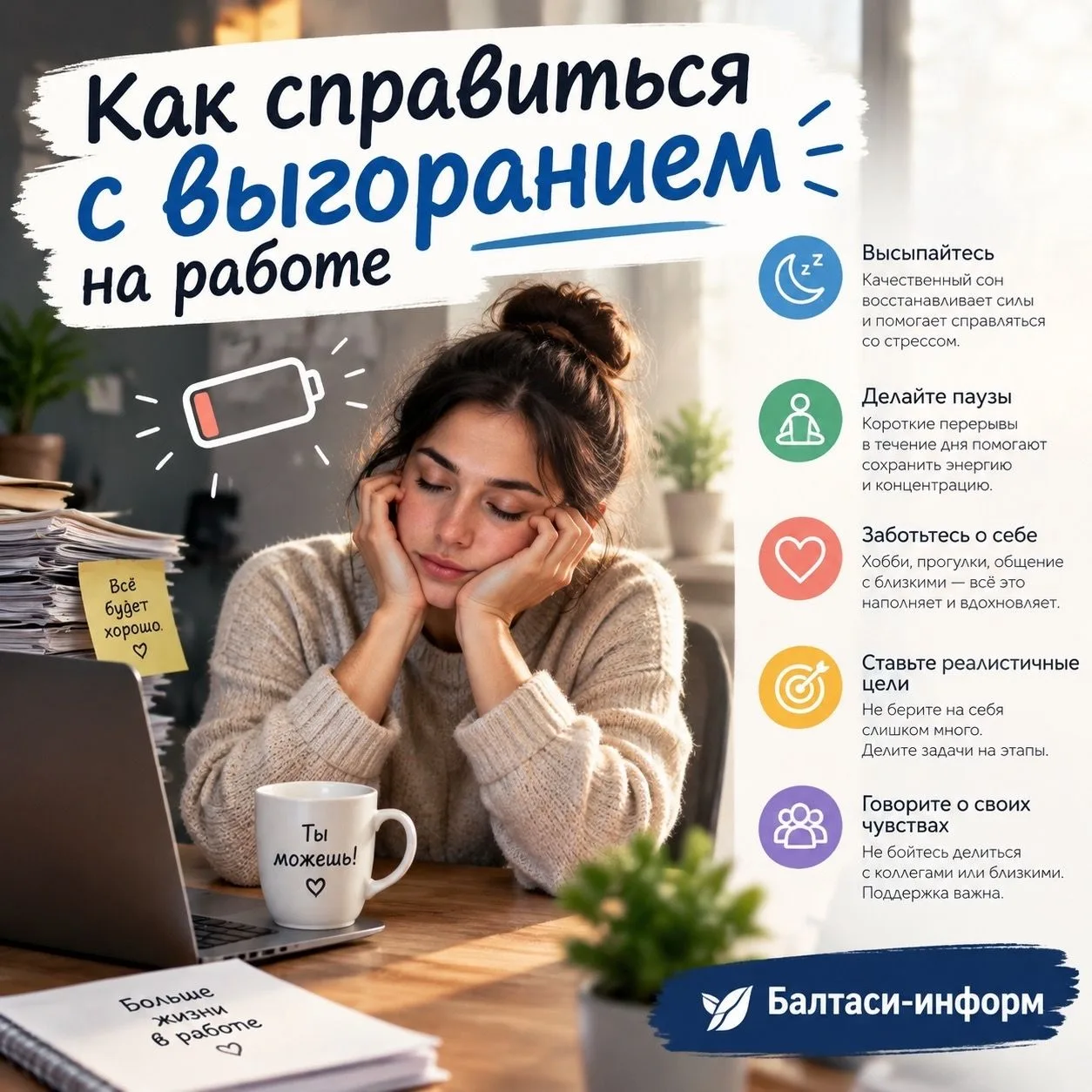 Как справиться с выгоранием на работе