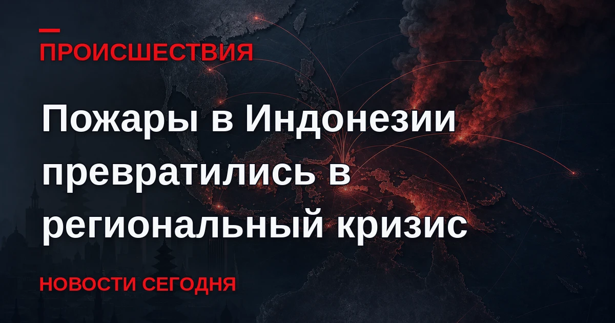 Масштабные природные пожары в Индонезии становятся проблемой не только для самой страны...