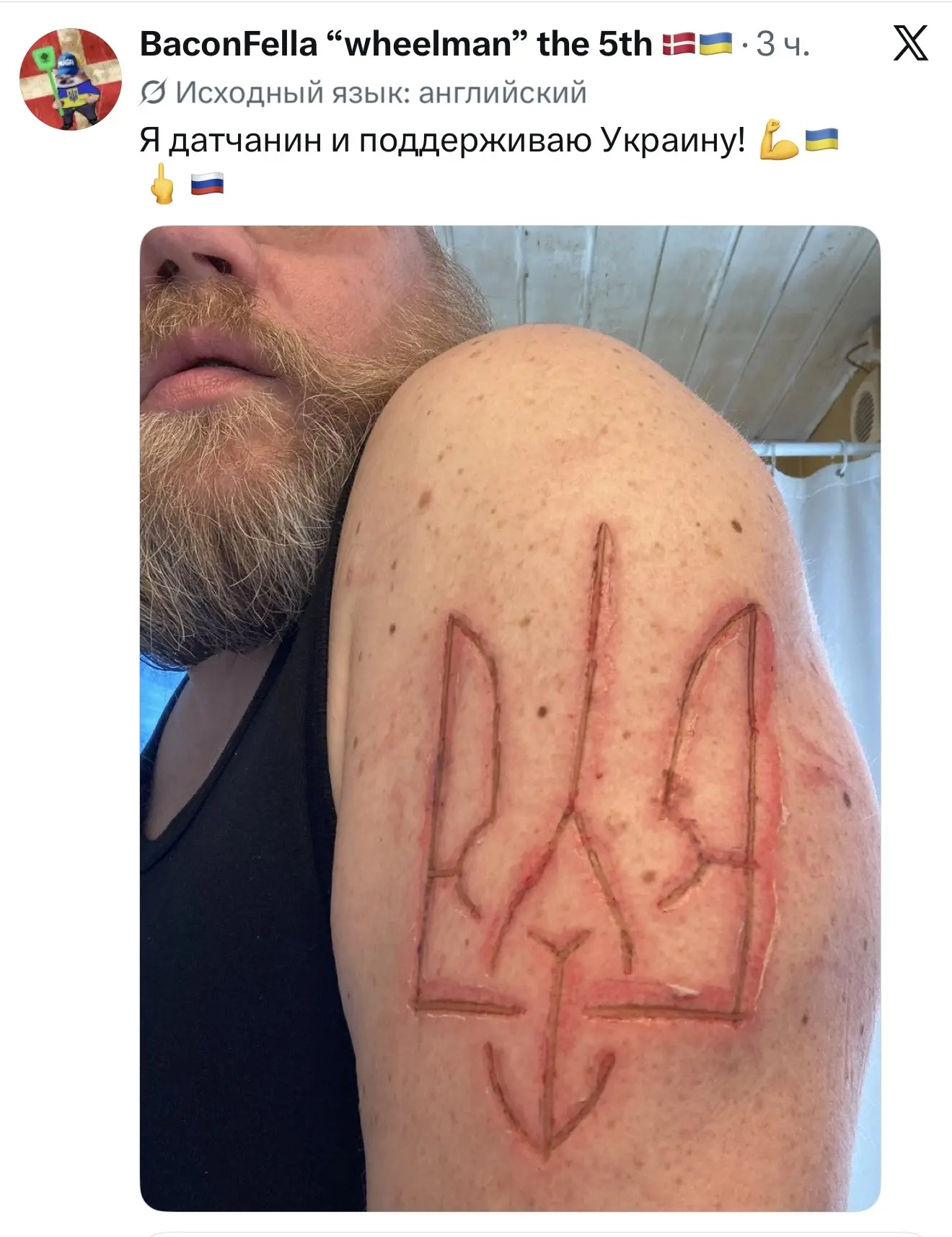 Вашему вниманию фантастический придурок, который буквально сам себя клеймил как скотину