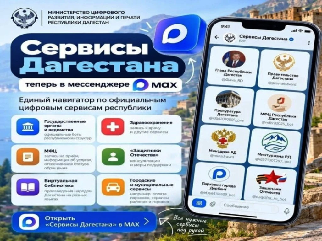 Все цифровые сервисы Дагестана — в одном месте