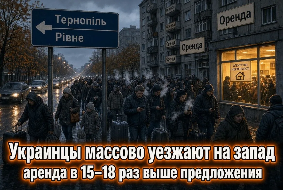 ⚡️ «Украинцы массово уезжают на запад Украины накануне тяжелой зимы», — сообщают украин...