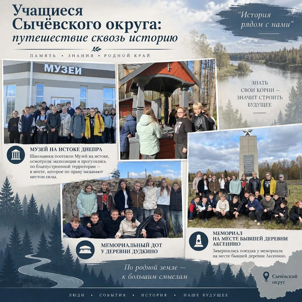 Учащиеся МБОУ средней школы №2 г.Сычевка побывали на особой экскурсии - она стала насто...