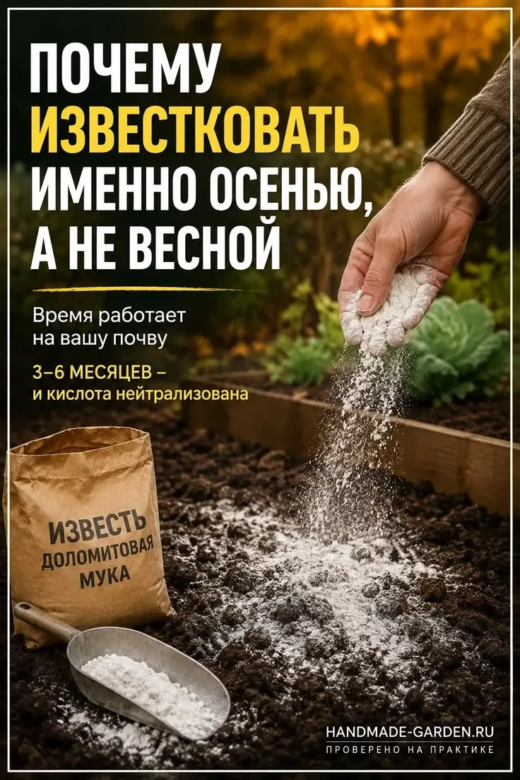 Почему известковать именно осенью а не весной