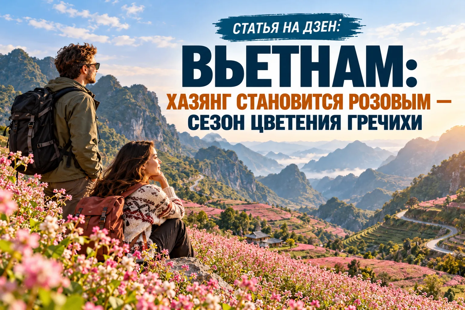 МЫ ВЫПУСТИЛИ СТАТЬЮ НА ДЗЕН! 👀ВЬЕТНАМ: ХАЗЯНГ СТАНОВИТСЯ РОЗОВЫМ — СЕЗОН ЦВЕТЕНИЯ ГРЕЧИХИ