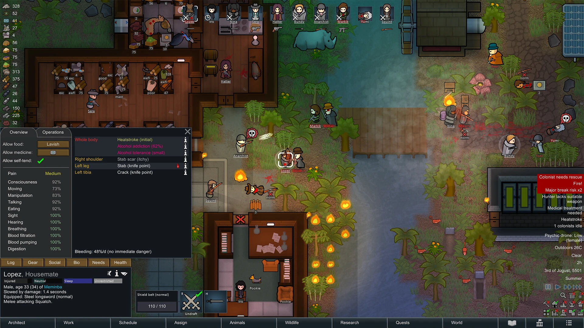 ✦ RimWorld — стройте колонию и помогайте её обитателям выживать среди непредсказуемых у...