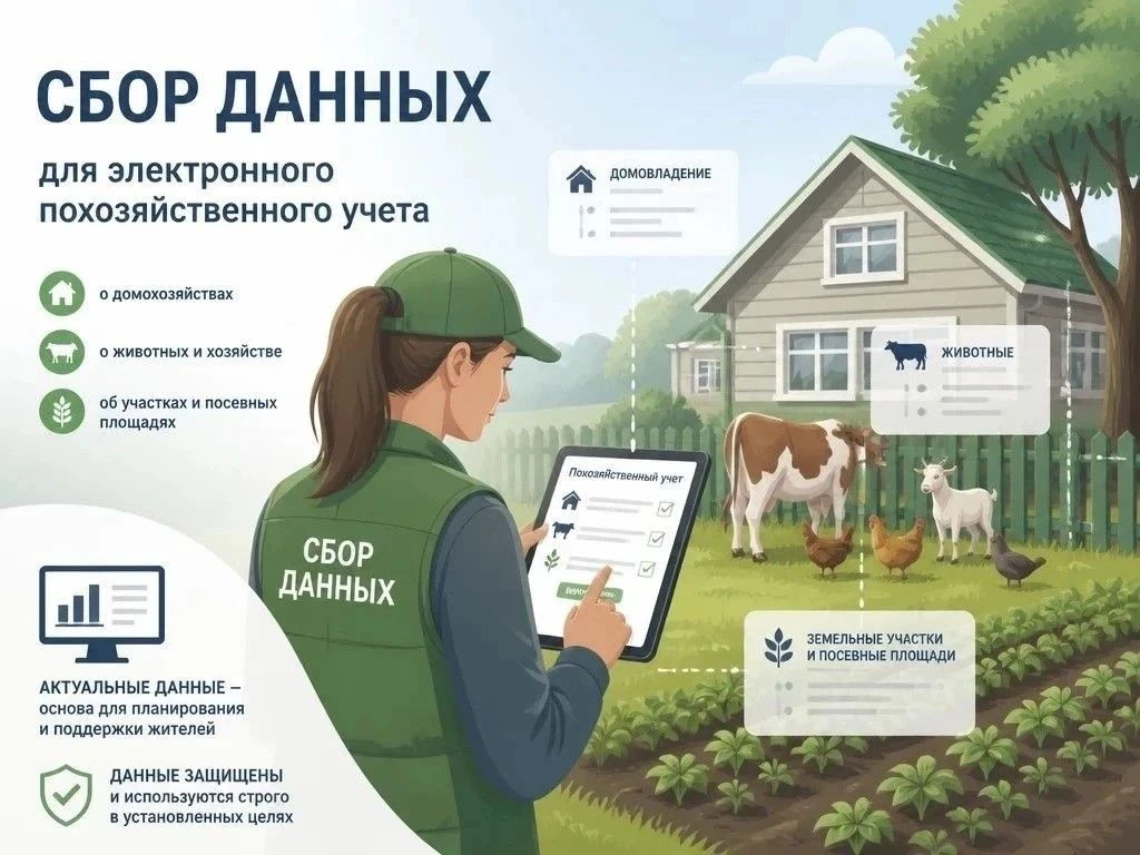 Важная информация: Переход на электронный похозяйственный учет.