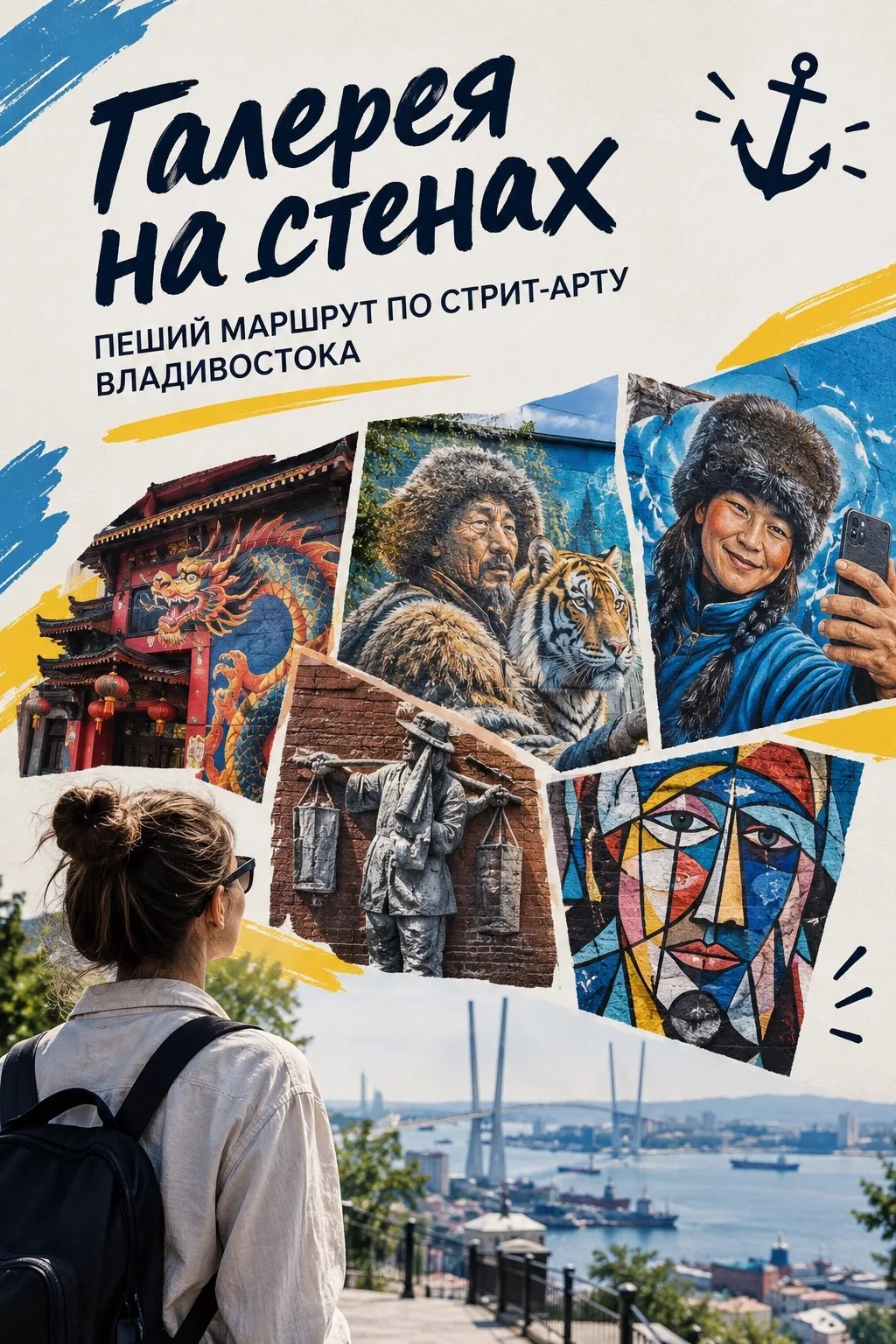 Галерея на стенах: пеший маршрут по стрит-арту Владивостока 🎨⚓️
