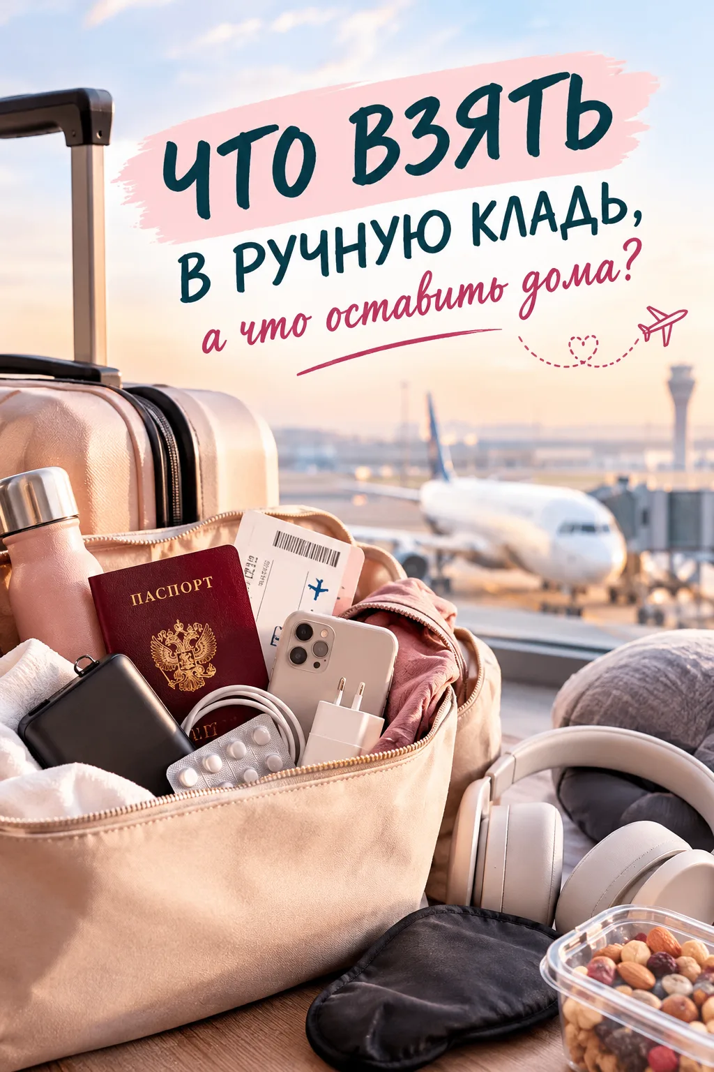 ✈️ ЧТО ВЗЯТЬ В РУЧНУЮ КЛАДЬ, А ЧТО ОСТАВИТЬ ДОМА? 🧳