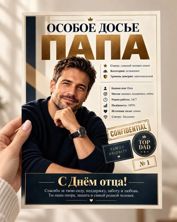 👨‍👧‍👦18 октября — День отца в России!