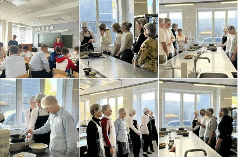 🍳 Профориентация в действии: 8‑е классы в техникуме общественного питания! 🍽