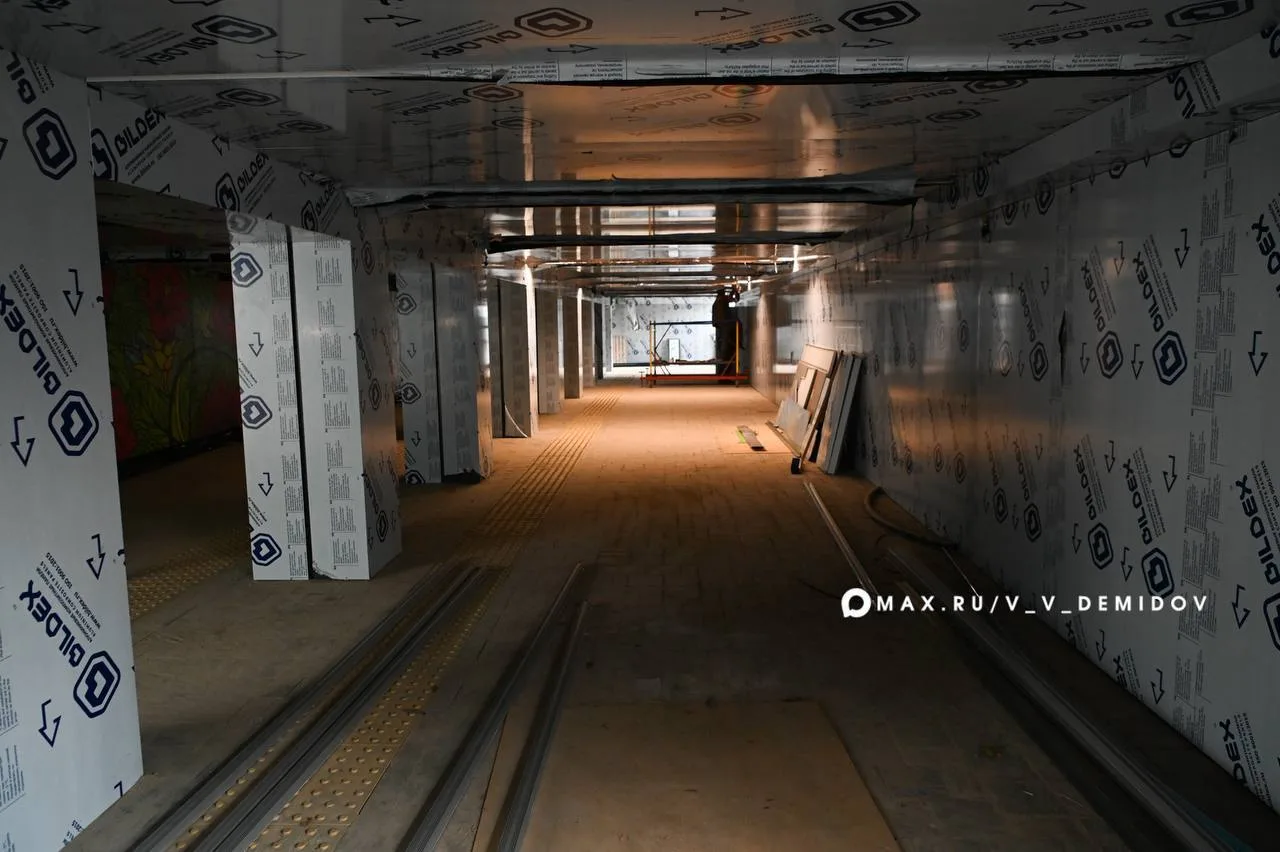 Демидов: подземный переход на Энергомаше готов на 90%.
