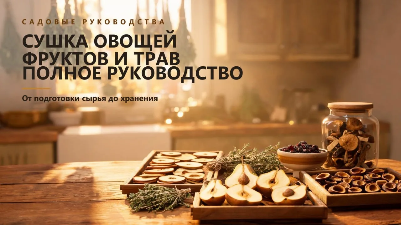Сушка овощей, фруктов и трав: полное руководство 🍎🌿