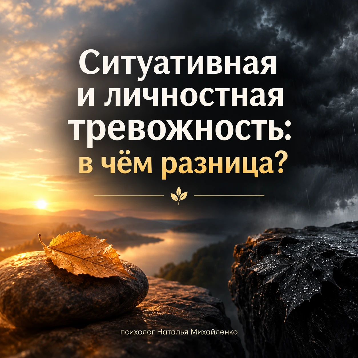 🕸️ Ситуативная и личностная тревожность: в чём разница?