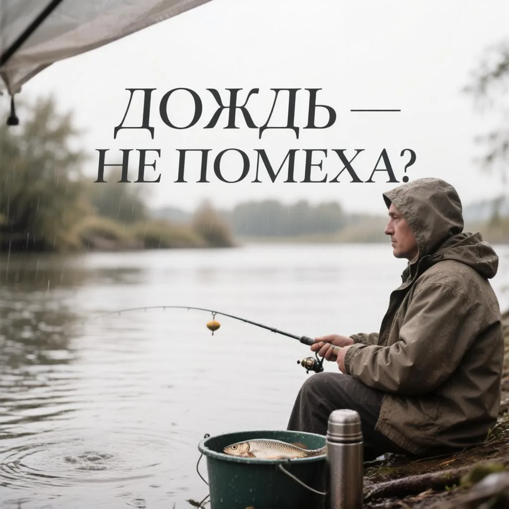 🎣 Рыбалка в дождь: за и против