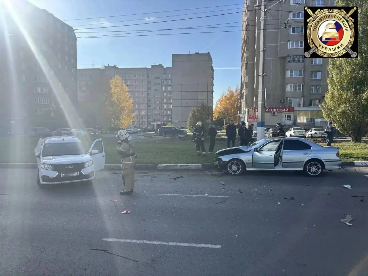 Два автомобилиста пострадали в аварии в Новочебоксарске