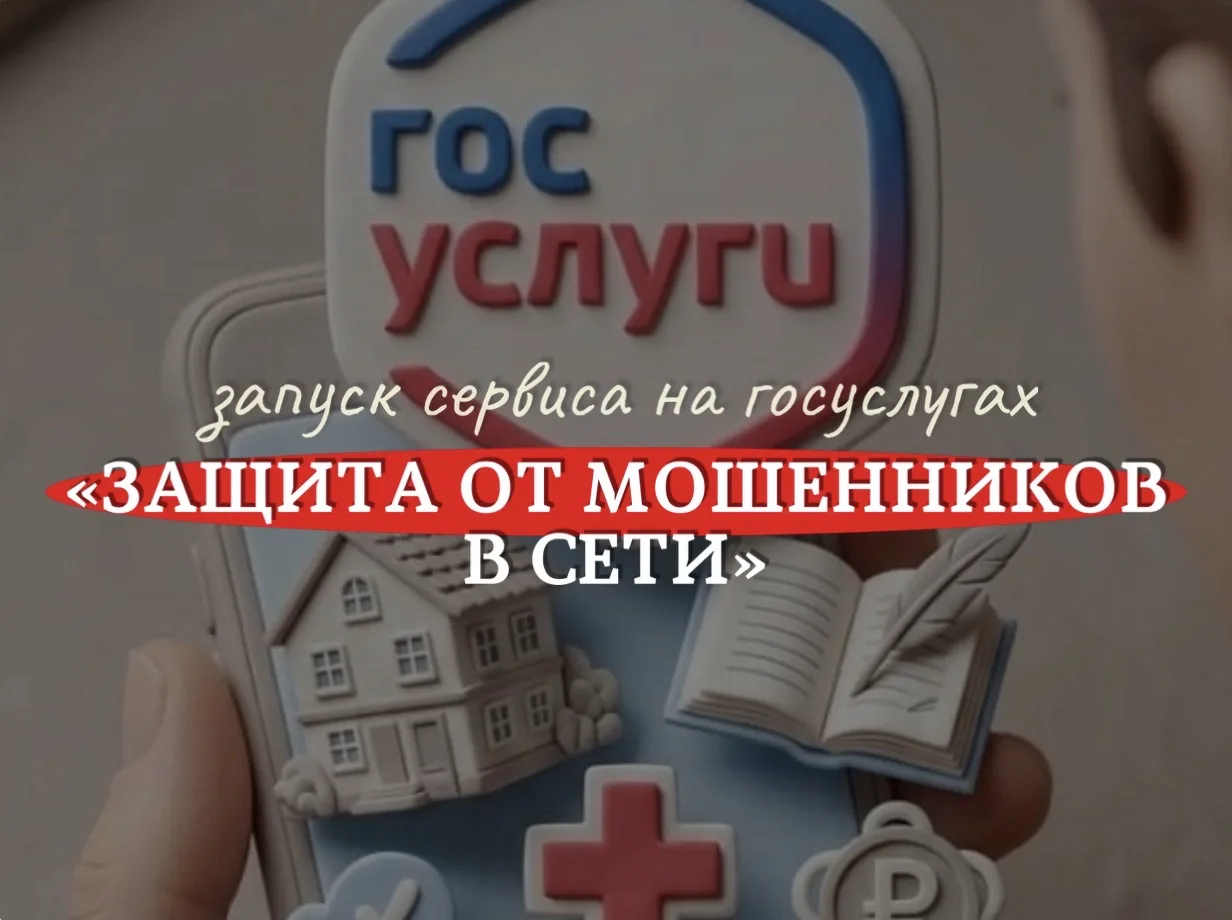 О запуске сервиса «Защита от мошенников в сети» на Госуслугах
