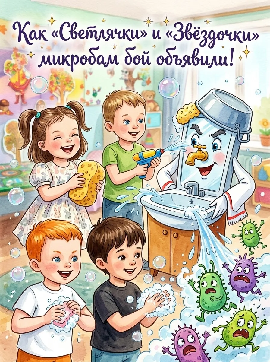 🧼Сегодня в нашем детском саду был особенный день. Ребята из групп «Светлячок» и «Звёзд...