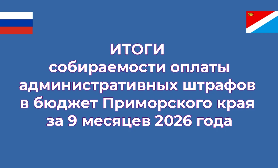 🧮 Итоги собираемости оплаты административных штрафов в бюджет Приморского края за 9 ме...