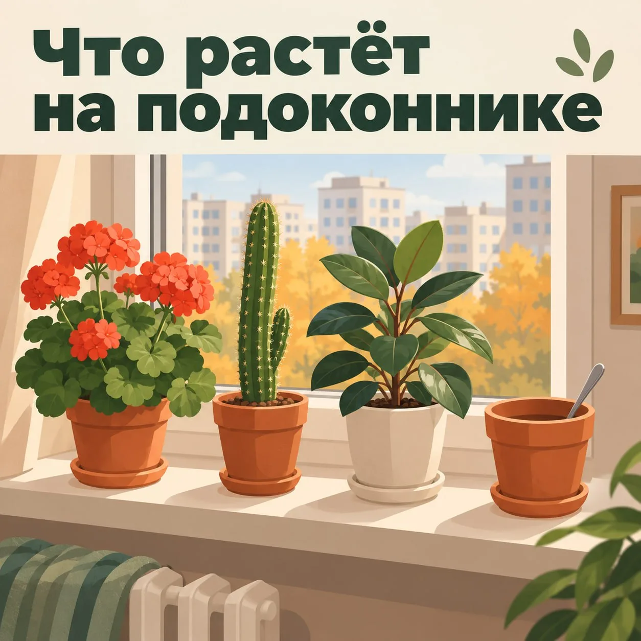 Соседи, домашние растения — дело непредсказуемое. Иногда на подоконнике цветёт всё подр...