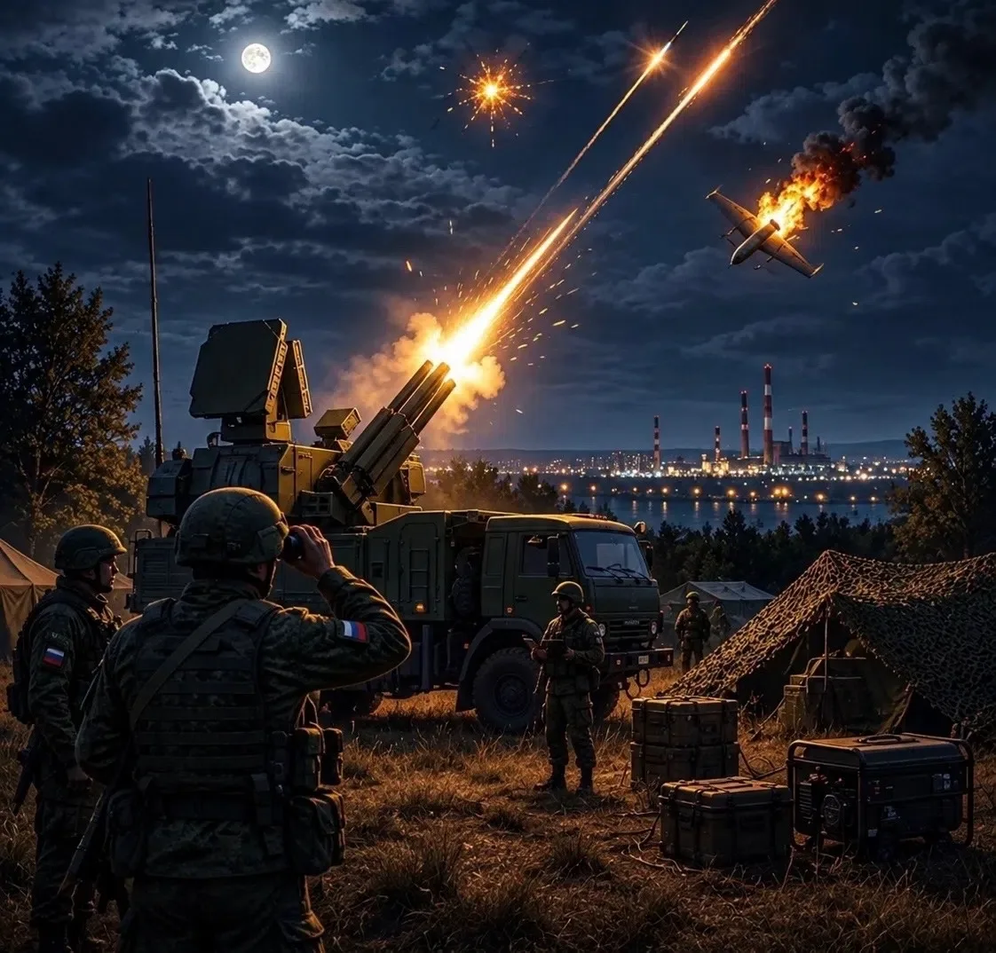 Сегодняшней ночью наши ребята из противовоздушной обороны делали свою сложнейшую и важн...