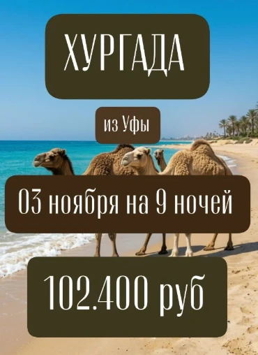 ХУРГАДА🐫💛  03 ноября  на 9 ночей