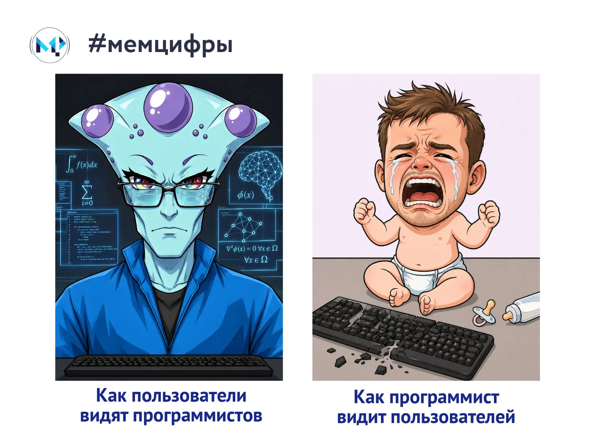 Программисты и пользователи — два вида, которые никогда не поймут друг друга 😁