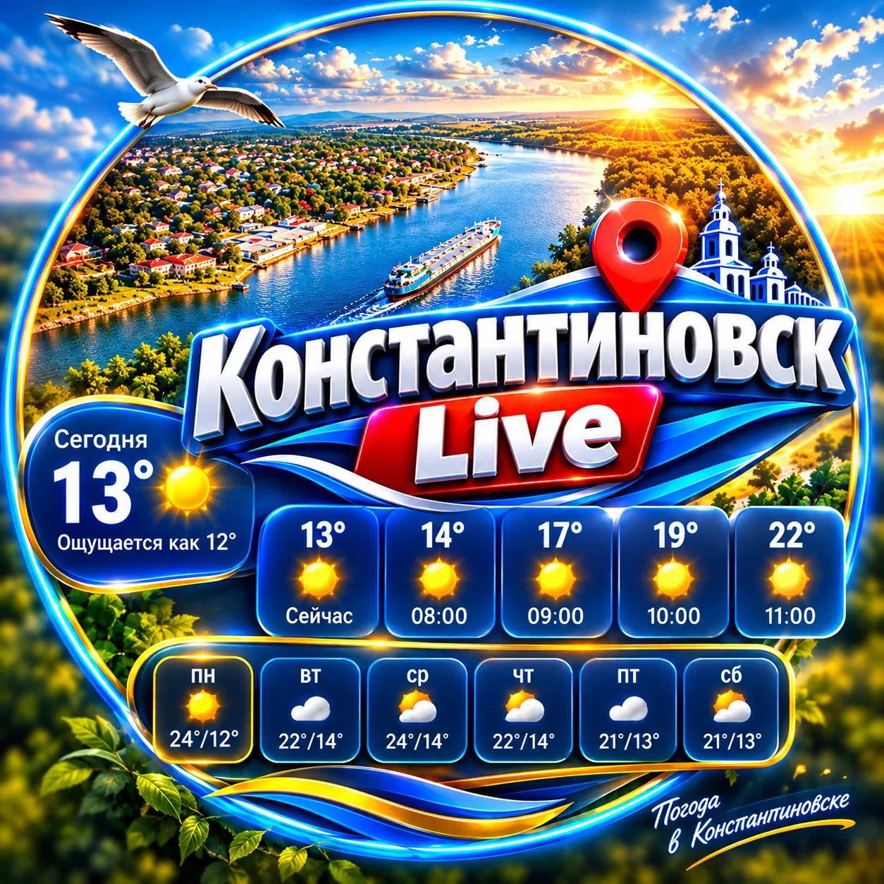 ☀️ ПОГОДА В КОНСТАНТИНОВСКЕ