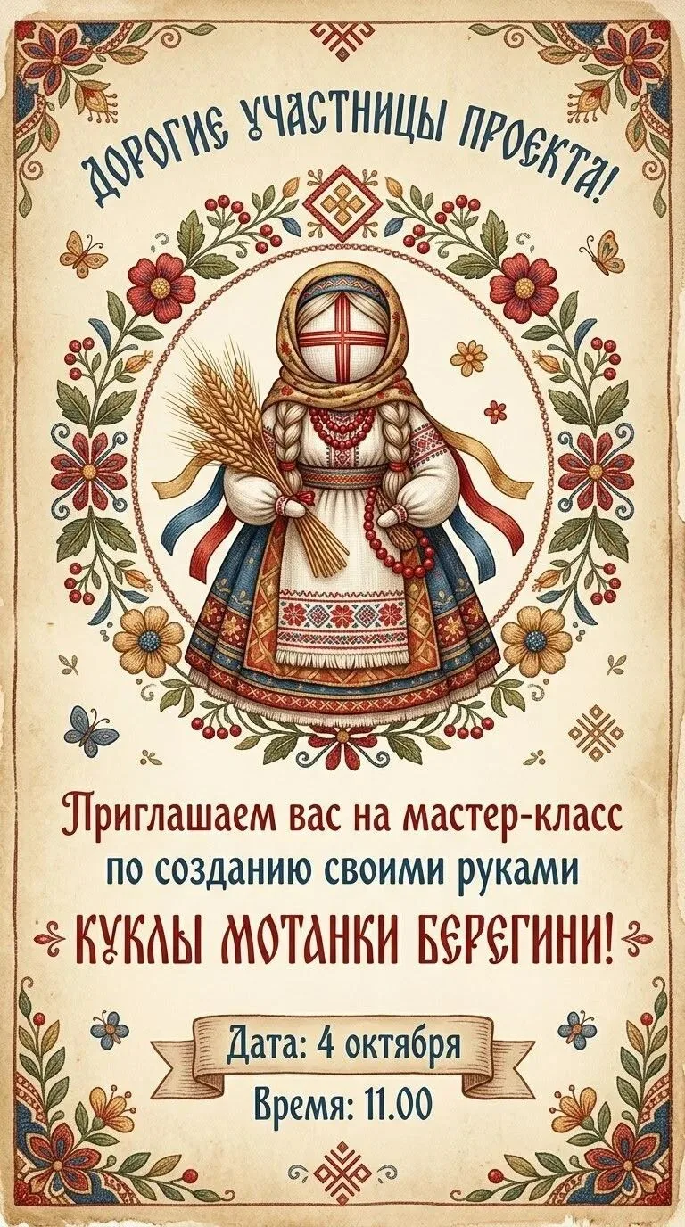 Приглашаем на мастер-класс мам, жён и близких участников СВО