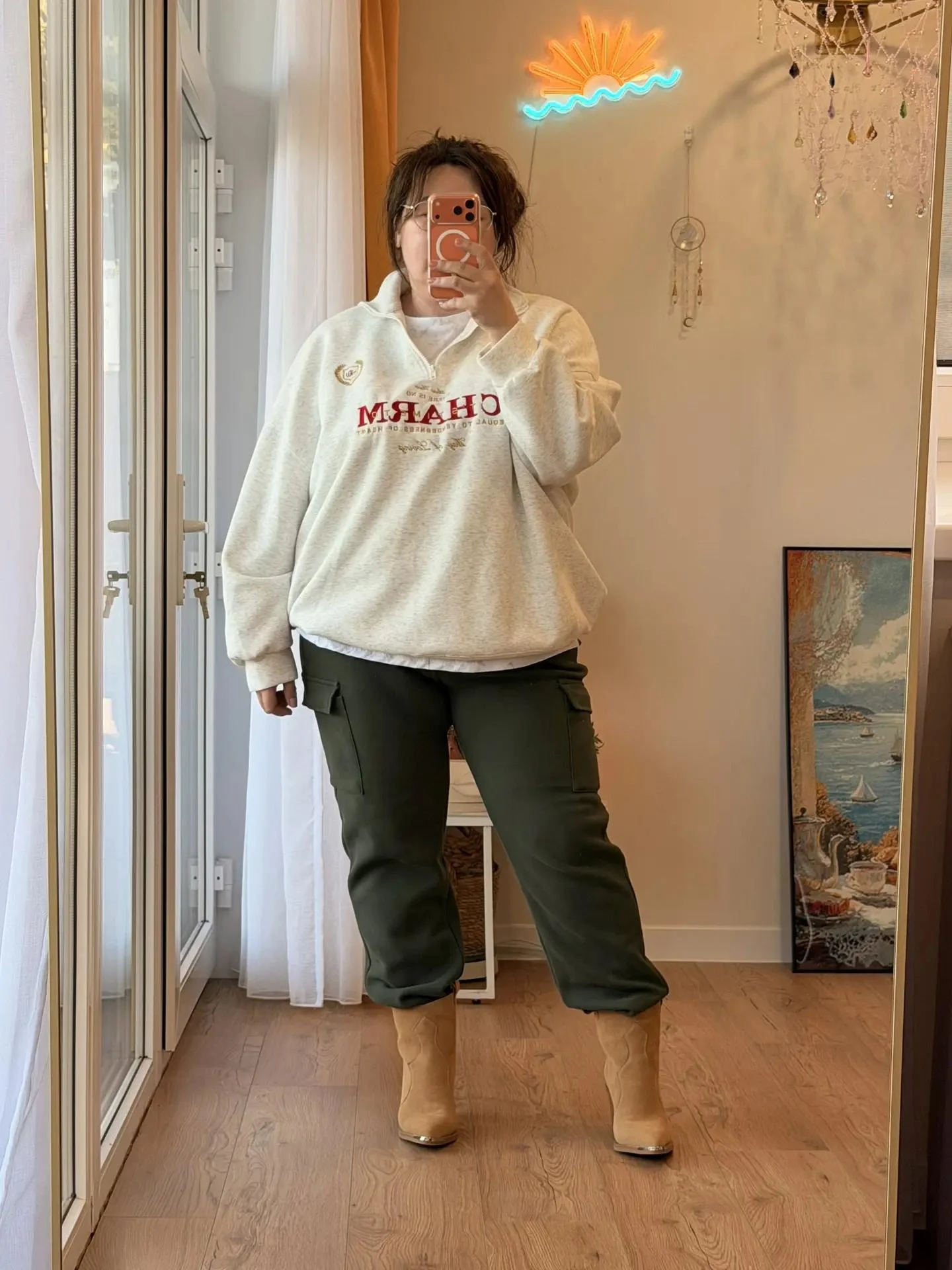 💚 Хаки + 💛 бежевый