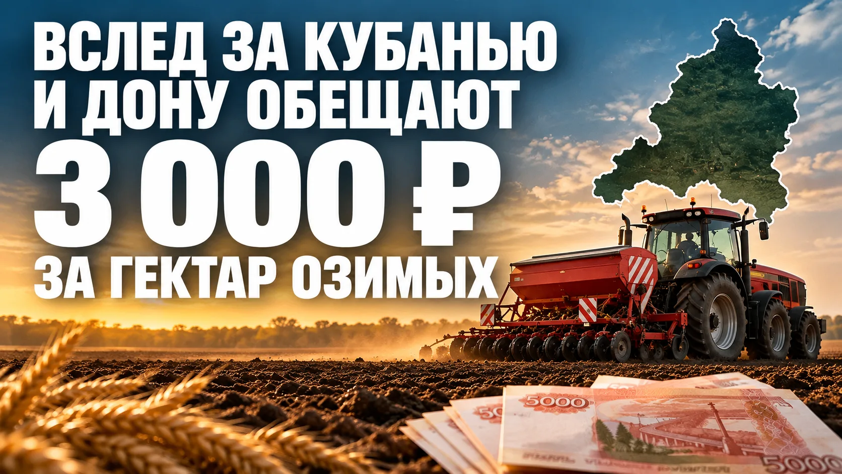 ВСЛЕД ЗА КУБАНЬЮ И ДОНУ ОБЕЩАЮТ 3 000 РУБЛЕЙ ЗА ГЕКТАР ОЗИМЫХ